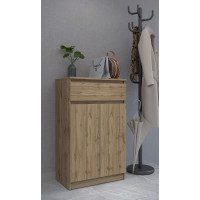 MebelStar Shoe cabinet Neo Tahoe oak, 80x35x95 cm (MBS-1246)
