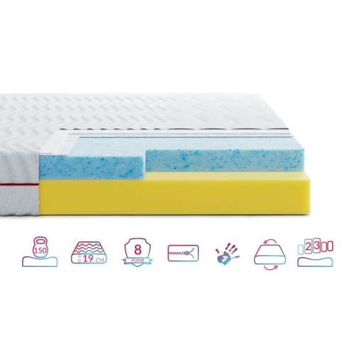 Матрас беспружинный Highfoam Noble Aurum Space 90x200 см (HFM-1073)