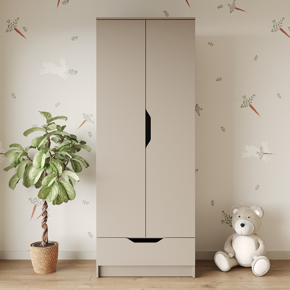 Шкаф распашной MebelStar 2Д1Ш Лилу 80x50x210 см Кашемир (MBS-1316)