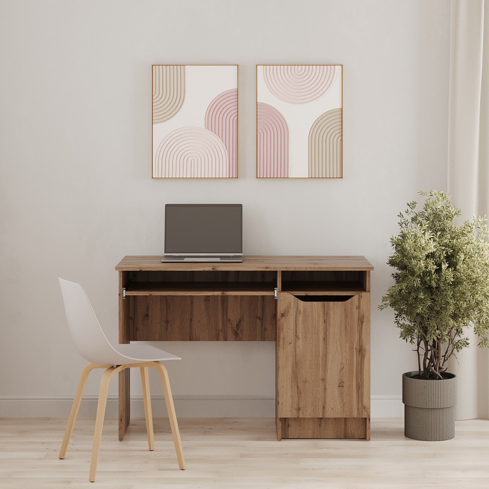 Письменный стол MebelStar Лилу 110x50x75 см Дуб тахо (MBS-1376)