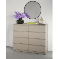 Комод в спальню MebelStar Нео 8Ш 120x43x98 см Кашемир (MBS-1096)