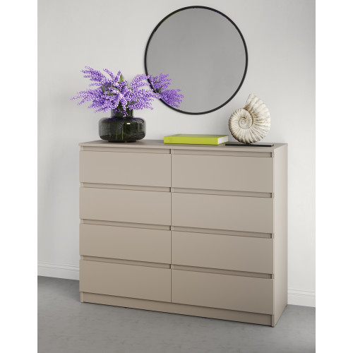 Комод в спальню MebelStar Нео 8Ш 120x43x98 см Кашемір (MBS-1096)