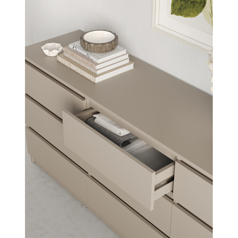 Комод в гостиную MebelStar Нео 9Ш 180x43x75,5 см Кашемир (MBS-1326)