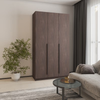 Шкаф 3-дверный MebelStar Оскар ДСП BL-B, блок ящиков 120x52x220 см Дуб ристрето (MBS-4564)