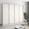 MebelStar Four-door wardrobe Combo AL 4DSP Alaska gray, 240x60x210 cm (MBS-12389)