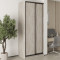 MebelStar Two-door wardrobe Standard BG 2DSP Alaska gray, 100x45x240 cm (MBS-9949)