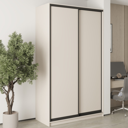 Шафа-купе дводверна MebelStar Стандарт BG 2ДСП 140x45x240 см Кашемір (MBS-9989)