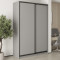MebelStar Two-door wardrobe Standard BG 2DSP Gray mouse, 160x45x240 cm (MBS-10009)