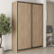 MebelStar Two-door wardrobe Standard BG 2DSP Sonoma Oak, 160x60x240 cm (MBS-10099)