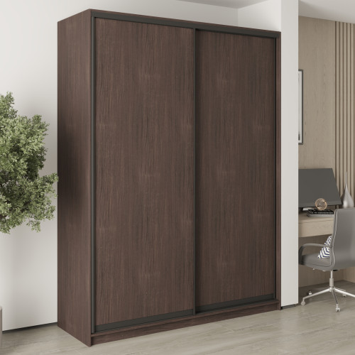 MebelStar Two-door wardrobe Combo BG 2DSP Ristreto Oak, 180x45x240 cm (MBS-10619)