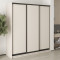 MebelStar Three-door wardrobe Combo BG 3DSP Cashmere, 190x45x210 cm (MBS-8929)