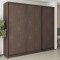 MebelStar Three-door wardrobe Uni BG 3DSP Ristreto oak, 270x45x240 cm (MBS-7731)