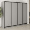 MebelStar Four-door wardrobe Standard BG 4DSP Gray mouse, 240x60x210 cm (MBS-11789)