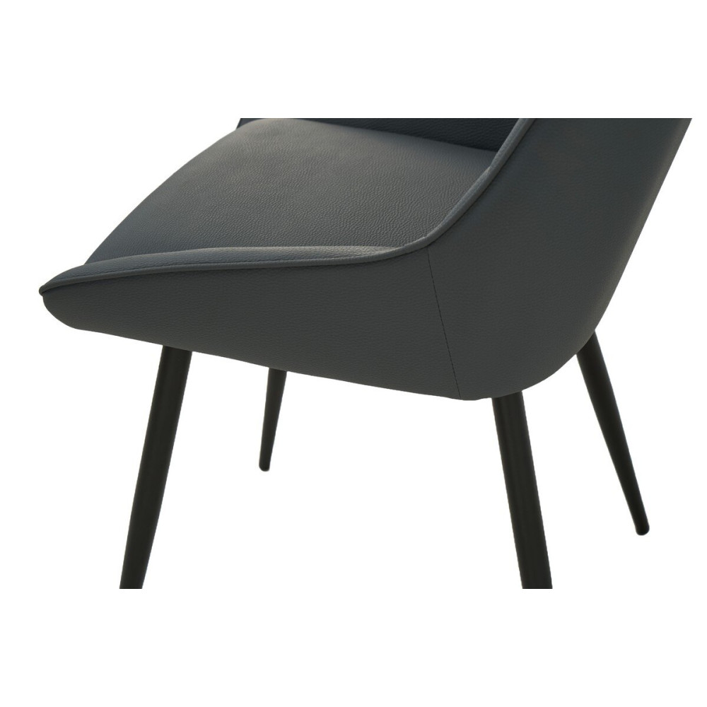 Стул кухонный Vetro M-75 Серый/Черный (VTR-1093)