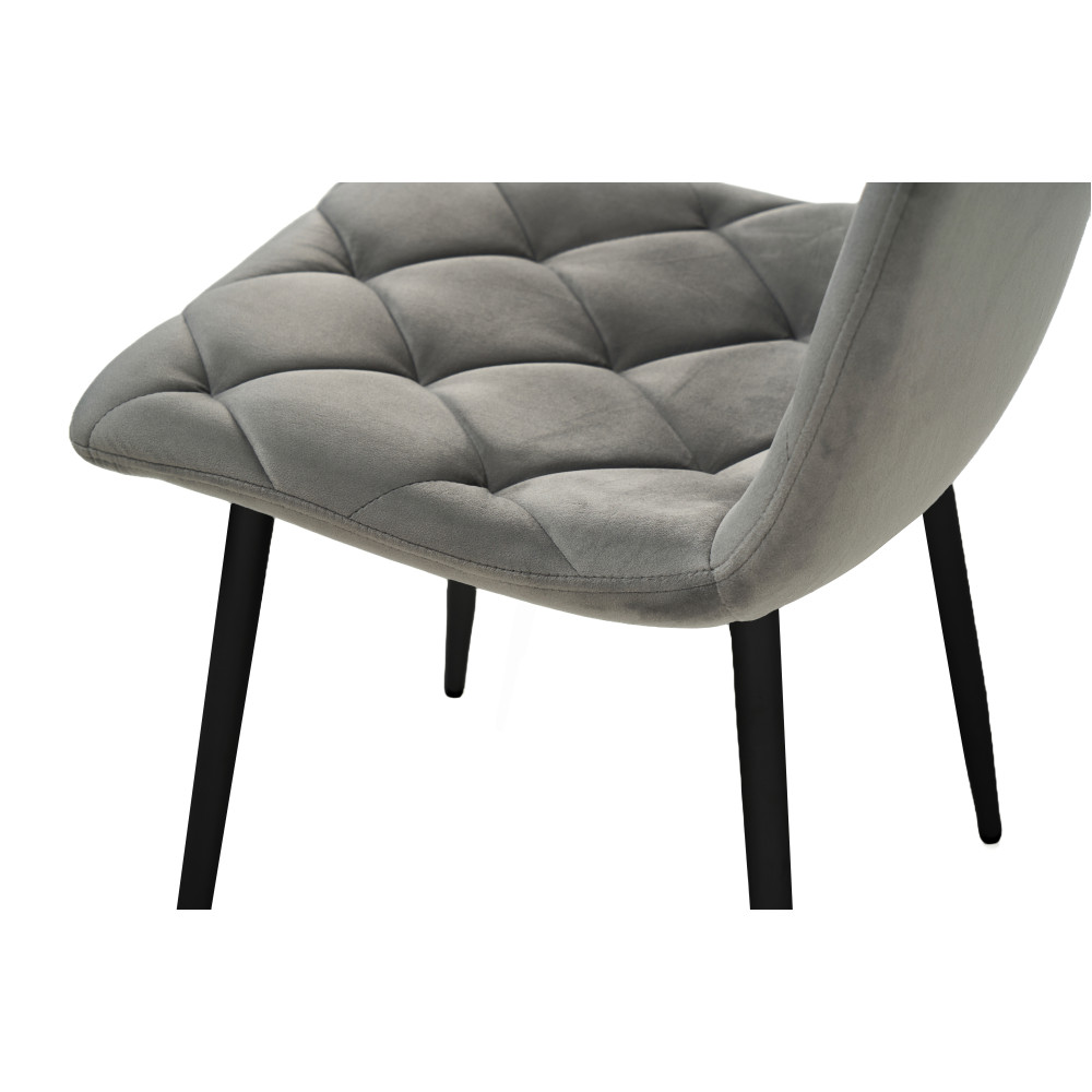 Стул кухонный Vetro N-41 Темно-серый/Черный (VTR-1113)