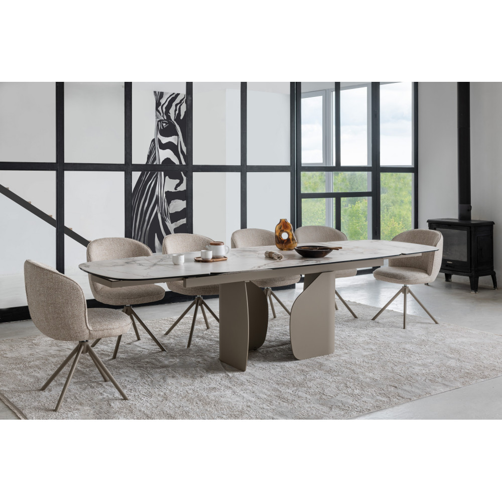 Стул поворотный Vetro R-160 Френч ваниль/Капучино (VTR-1153)