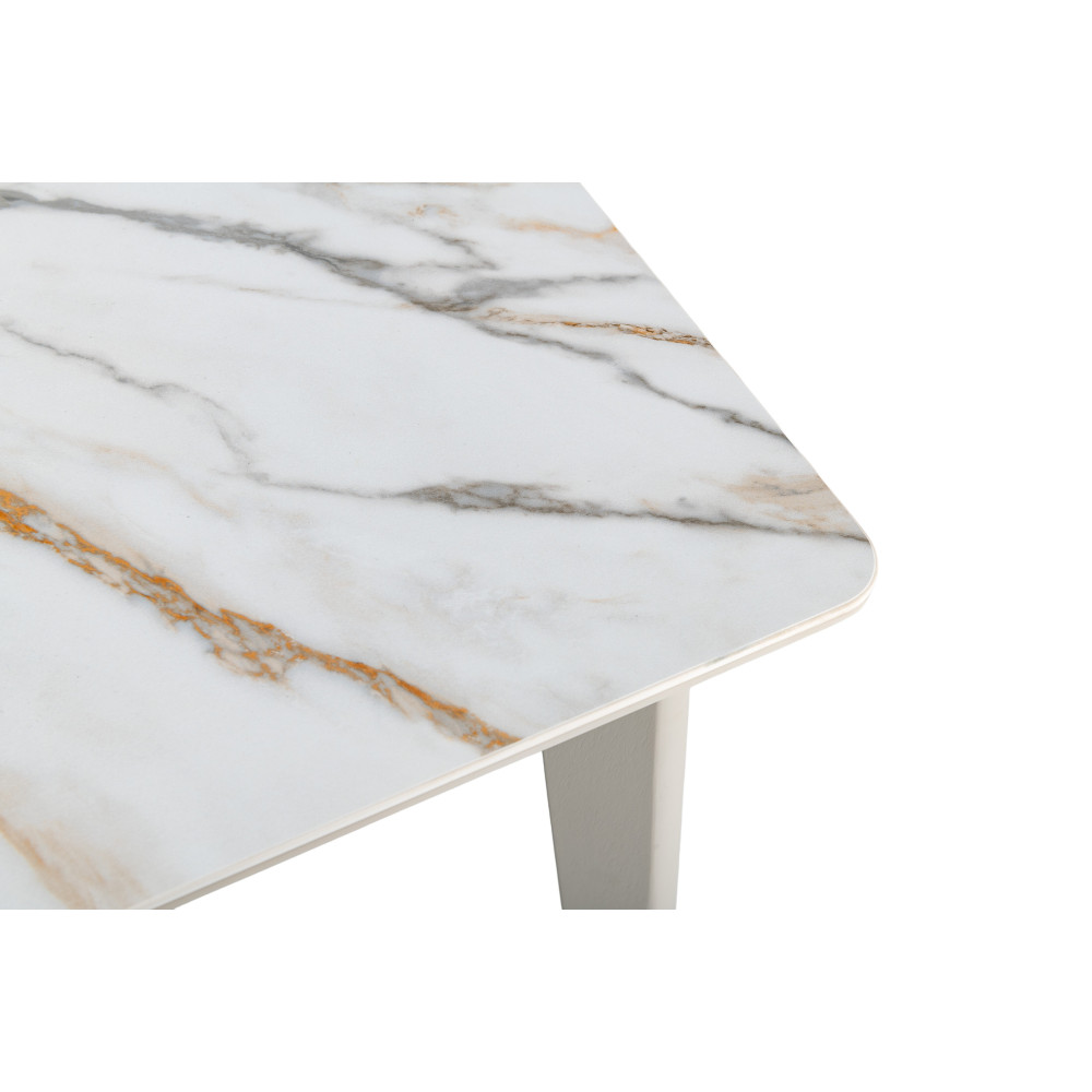 Обеденный керамический стол Vetro TM-76 Голден сэнд/Теплый песок (VTR-1188)