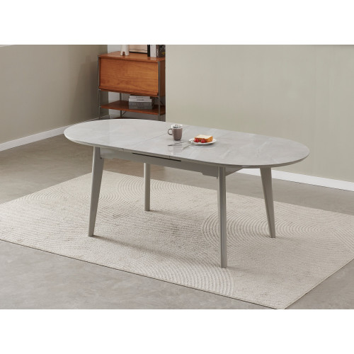 Обеденный керамический стол Vetro TM-126 Калакатта мрамор/Серый (VTR-1198)