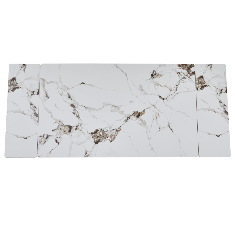 Обеденный керамический стол Vetro TM-98 Панда вайт/Черный (VTR-1228)