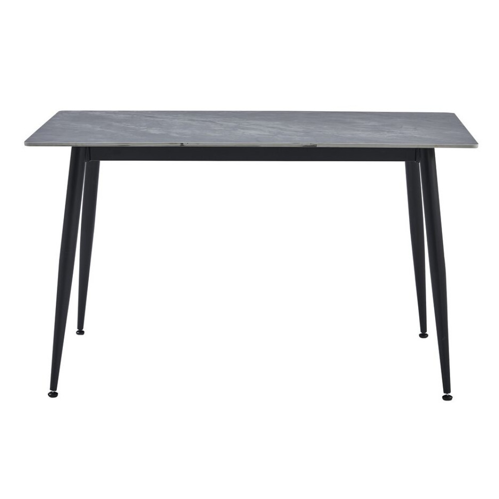 Обеденный керамический стол Vetro TM-100 Ребекка грей/Черный (VTR-1278)