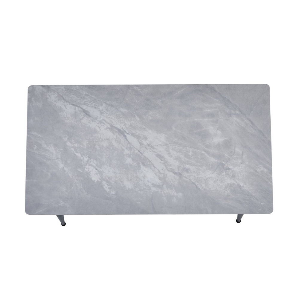 Обеденный керамический стол Vetro TM-100 Ребекка грей/Черный (VTR-1278)