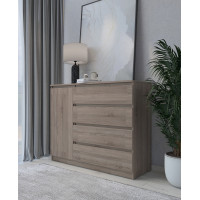Комод в спальню MebelStar Нео 1Д4Ш 120x43x98 см Трюфель (MBS-1057)