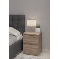 Прикроватная тумба MebelStar Нео 40x43x53 см Трюфель (MBS-1187)