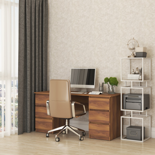 Письменный стол MebelStar Нео СК-6 160x60x75,5 см Дуб янтарный (MBS-1227)