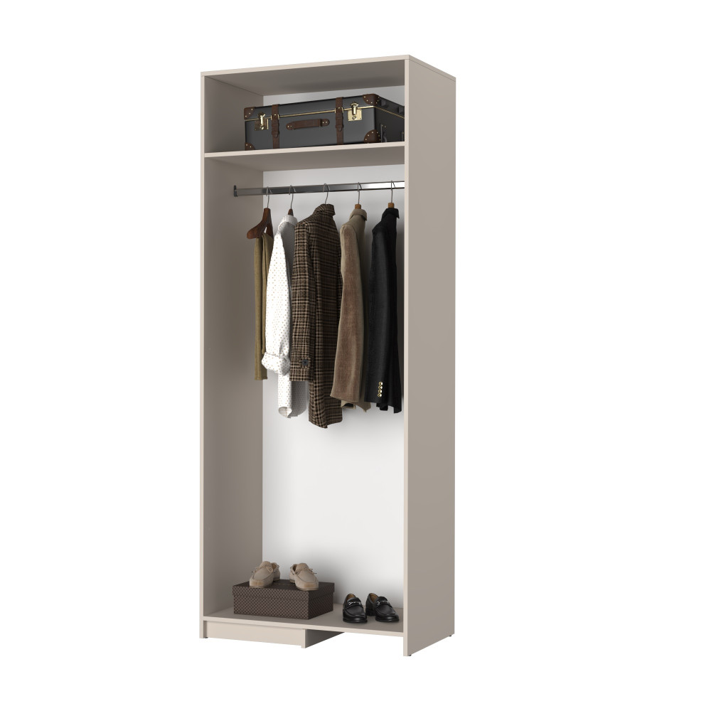 MebelStar Corner wardrobe Oscar chipboard BL-B, standard Sonoma oak, 87x52x220 cm (MBS-6931)