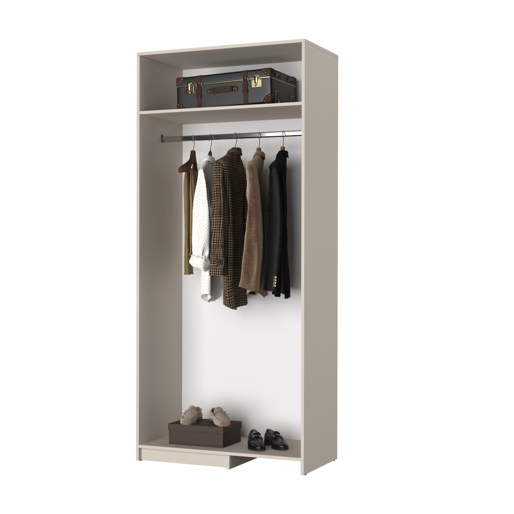 MebelStar Corner wardrobe Oscar chipboard BL-B, standard Sonoma oak, 97x52x220 cm (MBS-6971)