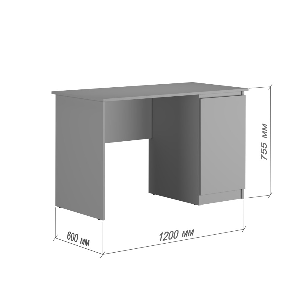 Письменный стол MebelStar Нео СК-1 120x60x75,5 см Дуб янтарный (MBS-1197)