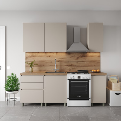 MebelStar Modular kitchen Eco 1.6 m Cashmere (MBS-1807)