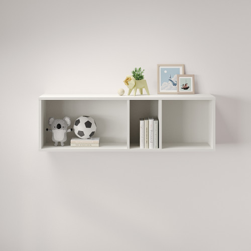 Полка настенная MebelStar Лилу 110x27x34 см Аляска белый (MBS-1307)