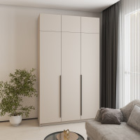 Шкаф 3-дверный с антресолью MebelStar Оскар ДСП BL-B, дополнительная штанга 150x52x260 см Кашемир (MBS-4945)