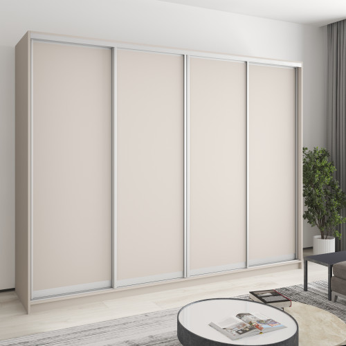MebelStar Four-door wardrobe Combo AL 4DSP Cashmere, 270x45x210 cm (MBS-12420)