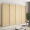 MebelStar Four-door wardrobe Standard AL 4DSP Tahoe Oak, 270x60x210 cm (MBS-12240)