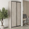 MebelStar Two-door wardrobe Standard BG 2DSP Alaska gray, 110x45x240 cm (MBS-9950)