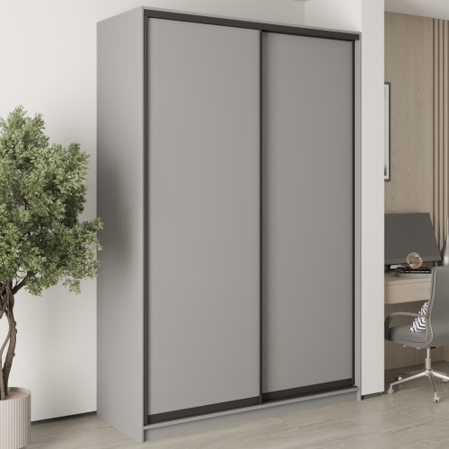MebelStar Two-door wardrobe Standard BG 2DSP Gray mouse, 160x60x240 cm (MBS-10090)