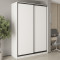 MebelStar Two-door wardrobe Combo BG 2DSP Alaska white, 170x45x240 cm (MBS-10610)