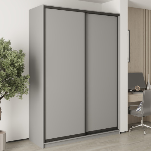 MebelStar Two-door wardrobe Standard BG 2DSP Gray mouse, 170x45x240 cm (MBS-10010)