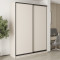MebelStar Two-door wardrobe Uni BG 2DSP Cashmere, 180x45x240 cm (MBS-10460)