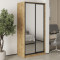 MebelStar Two-door wardrobe Standard BG 2 Mirrors Tahoe Oak, 100x60x210 cm (MBS-11290)