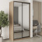 MebelStar Two-door wardrobe Standard BG 2 Mirrors Sonoma Oak, 130x60x240 cm (MBS-10420)