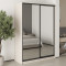 MebelStar Two-door wardrobe Combo BG 2 Mirrors Cashmere, 150x45x210 cm (MBS-11620)
