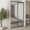 MebelStar Two-door wardrobe Combo BG 2 Mirrors Alaska gray, 150x45x240 cm (MBS-10740)