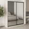 MebelStar Two-door wardrobe Standard BG 2 Mirrors Cashmere, 170x45x210 cm (MBS-11180)