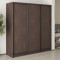 MebelStar Three-door wardrobe Combo BG 3DSP Ristreto oak, 200x45x210 cm (MBS-8990)