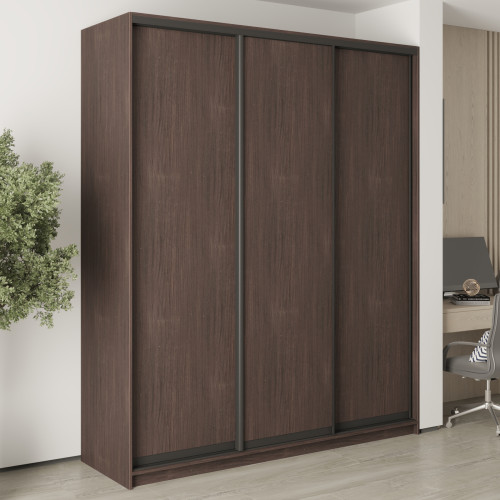 Шафа-купе тридверна MebelStar Комбо BG 3ДСП 200x60x240 см Дуб рістрето (MBS-9540)