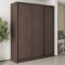 MebelStar Three-door wardrobe Combo BG 3DSP Ristreto oak, 200x60x240 cm (MBS-9540)