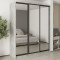 MebelStar Three-door wardrobe Combo BG 3 Mirrors Concrete, 200x60x240 cm (MBS-9860)